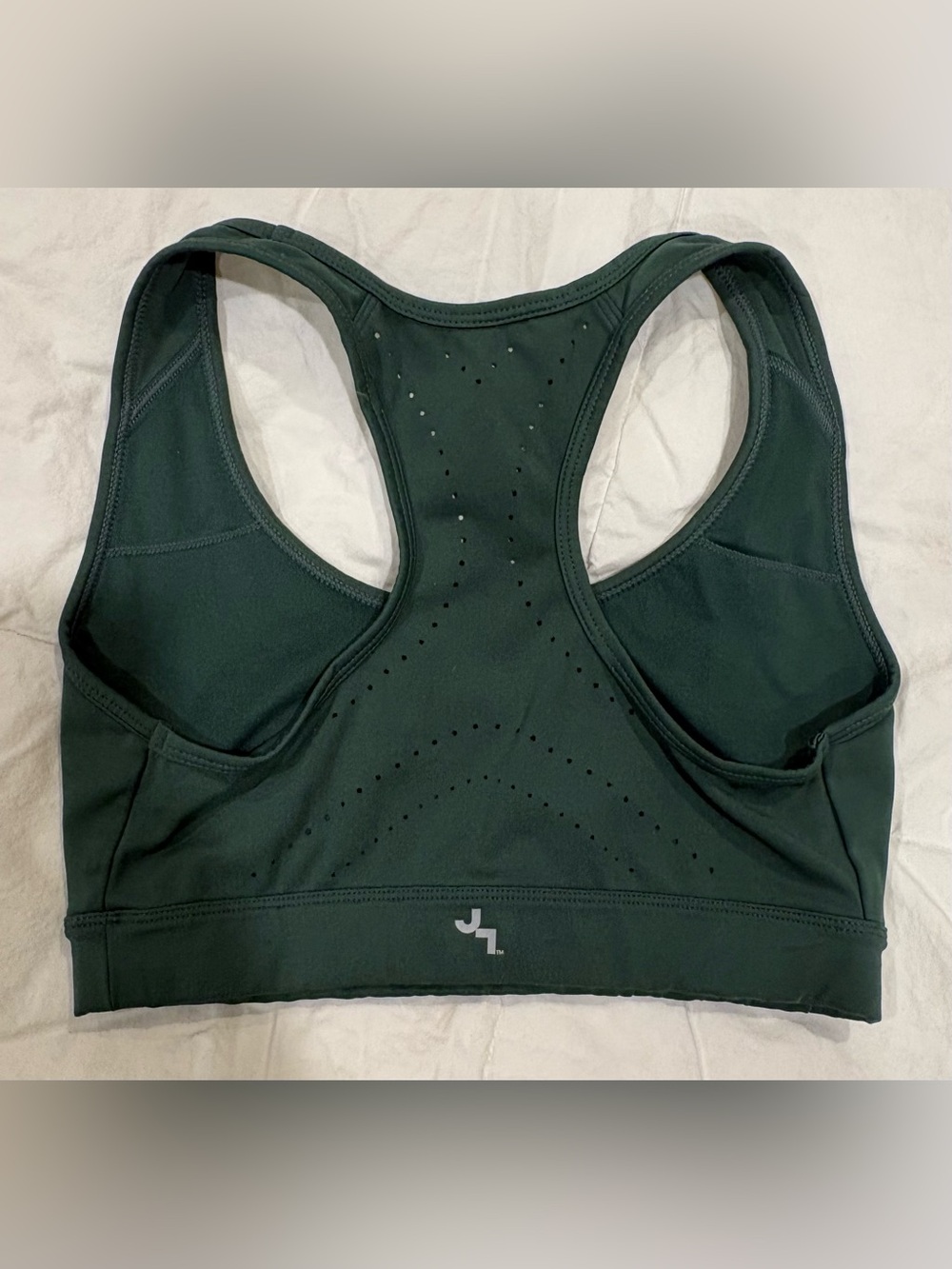 JoyLab Forest Green Laser Cut Sports Bra XS - Picture 3 of 4